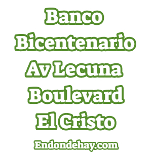 Banco Bicentenario Avenida Lecuna Boulevard El Cristo