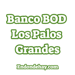 Banco BOD Los Palos Grandes
