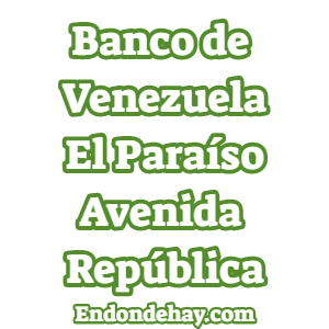 Banco de Venezuela El Paraíso Avenida República