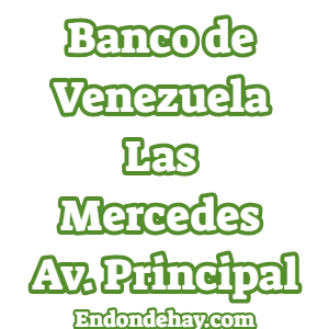 Banco de Venezuela Las Mercedes Avenida Principal