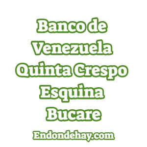 Banco de Venezuela Quinta Crespo Esquina Bucare