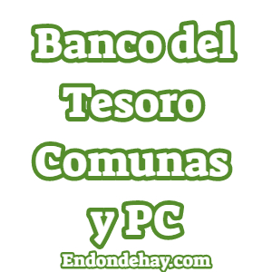 Banco del Tesoro Comunas y PC
