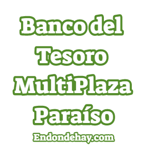 Banco del Tesoro MultiPlaza Paraíso