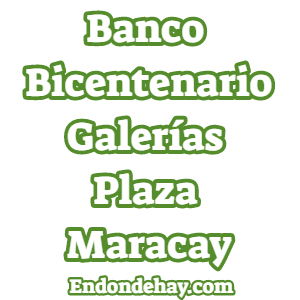 Banco Bicentenario Galerías Plaza Maracay