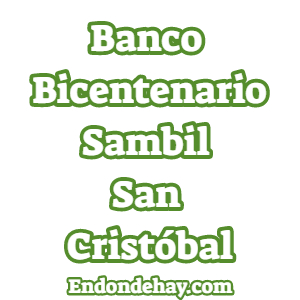 Banco Bicentenario Sambil San Cristóbal Nivel Autopista