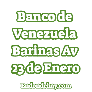 Banco de Venezuela Barinas Avenida 23 de Enero