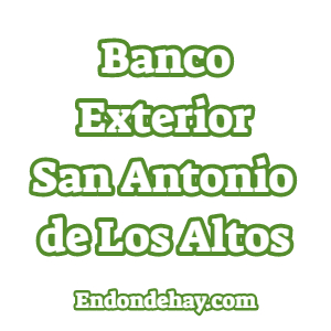 Banco Exterior San Antonio de Los Altos
