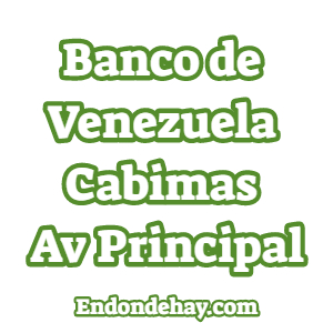 Banco de Venezuela Cabimas Avenida Principal