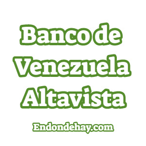 Banco de Venezuela Alta Vista BDV Altavista|Banco de Venezuela Altavista