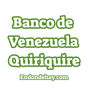 Banco de Venezuela Quiriquire