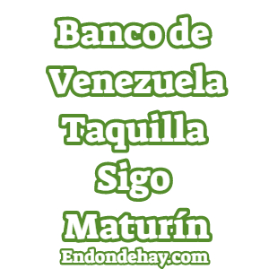 Banco de Venezuela Taquilla Sigo Maturín