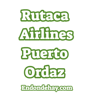 Rutaca Airlines Puerto Ordaz
