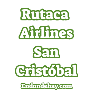 Rutaca Airlines San Cristóbal