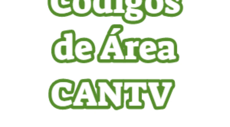 Códigos de Área CANTV por Estado