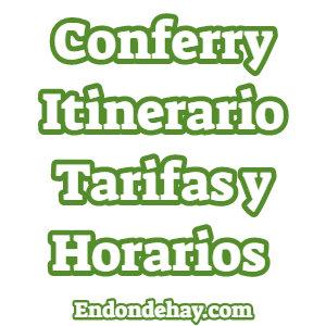 Conferry Itinerario Tarifas y Horarios