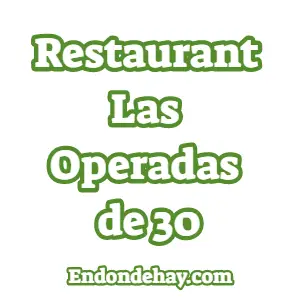 Restaurante Las Operadas de 30