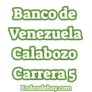 Banco de Venezuela Calabozo Carrera 5