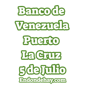 Banco de Venezuela Puerto La Cruz 5 de Julio