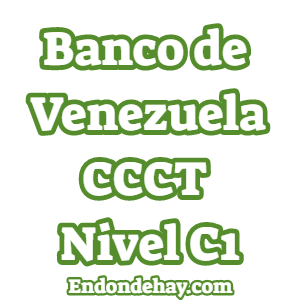 Banco de Venezuela CCCT Nivel C1