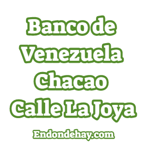 Banco de Venezuela Chacao Calle La Joya