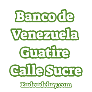 Banco de Venezuela Guatire Calle Sucre