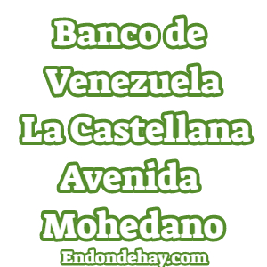 Banco de Venezuela La Castellana Avenida Mohedano